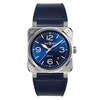 Thumbnail Image 0 of Bell & Ross BR 03 Steel & Blue Leather Strap Watch