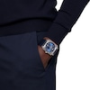 Thumbnail Image 4 of Bell & Ross BR 03 Steel & Blue Leather Strap Watch