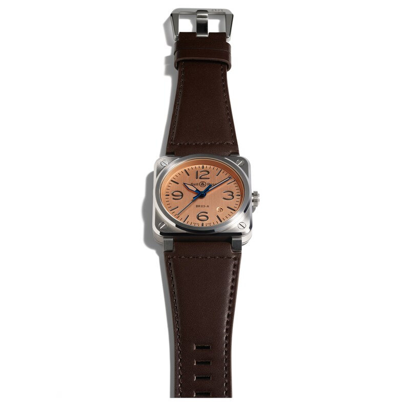Main Image 2 of Bell & Ross BR 03 Copper Dial & Brown Leather Strap Watch