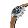 Thumbnail Image 1 of Alpina Startimer Men's Blue Dial & Brown Leather Strap Watch