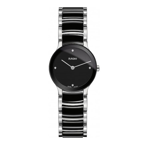 Rado Ladies’ Centrix Black Ceramic Bracelet Watch
