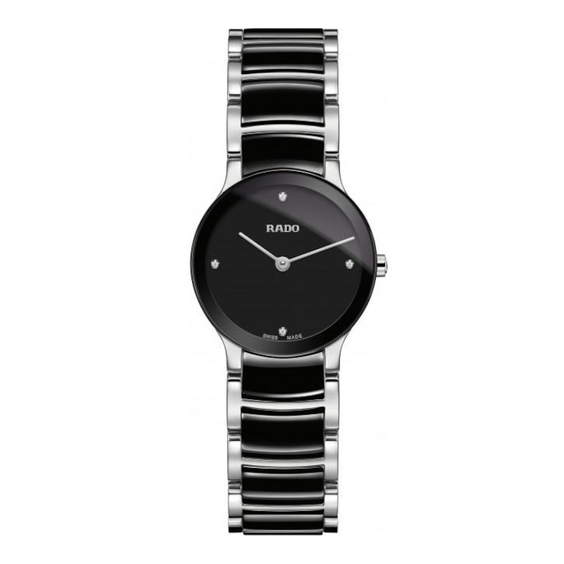 Rado Centrix Ladies' Black Ceramic Bracelet Watch