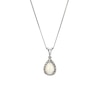 Thumbnail Image 1 of 9ct White Gold Opal & Diamond Pendant