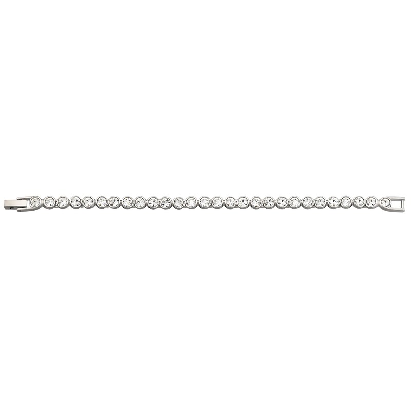 Swarovski Rhodium Plated Crystal Tennis Bracelet