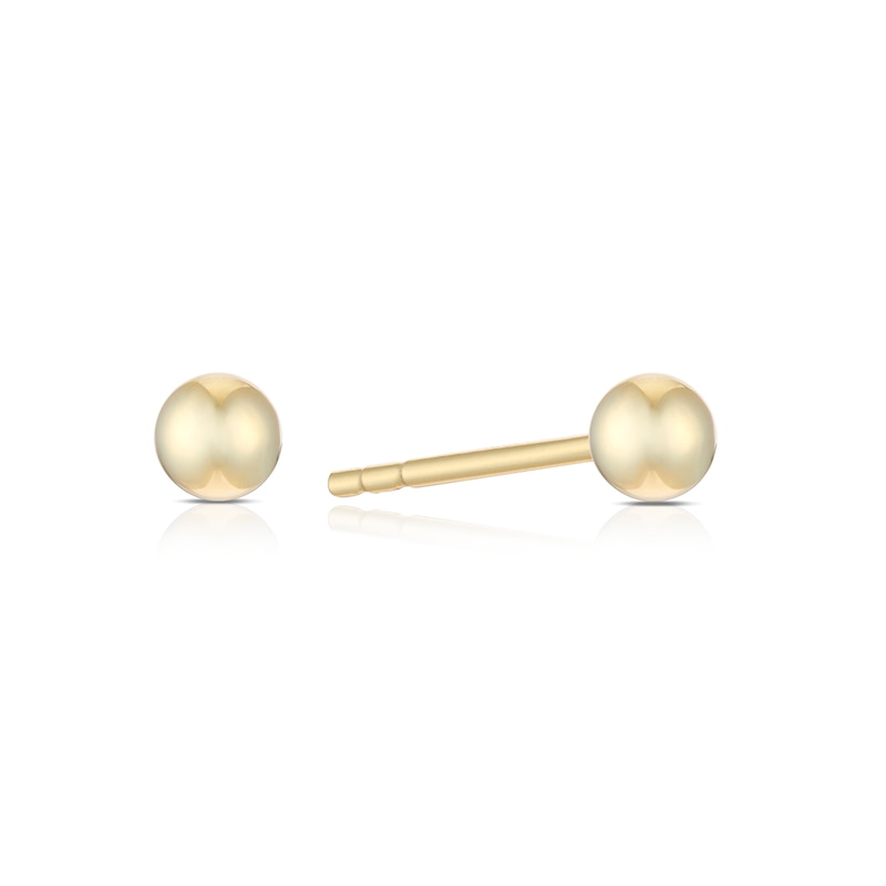 9ct Yellow Gold 3mm Ball Stud Earrings