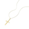 Thumbnail Image 2 of 9ct Yellow Gold Faceted Cross Pendant