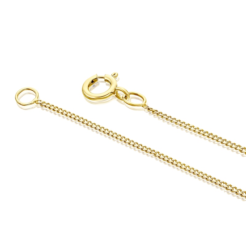 Main Image 3 of 9ct Yellow Gold Faceted Cross Pendant
