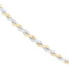 Thumbnail Image 0 of 9ct Yellow & White Gold Rope Chain 8 Inch Bracelet