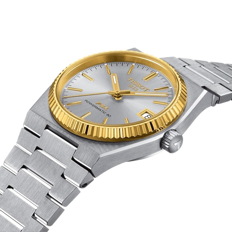 Tissot PRX Powermatic 80 18ct Yellow Gold Bezel & Stainless Steel Watch