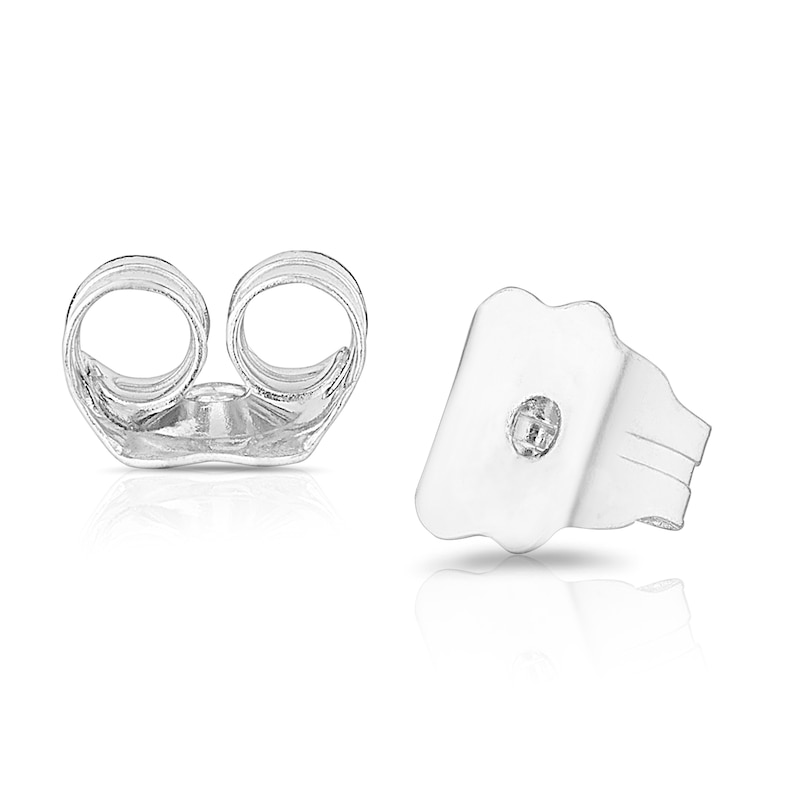 Platinum 0.50ct Diamond Total Pear Cluster Stud Earrings