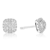 Thumbnail Image 0 of Platinum 0.50ct Diamond Total Cushion Cluster Stud Earrings