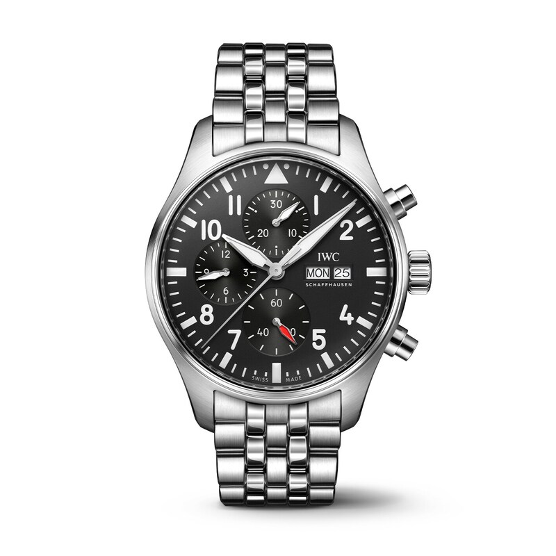 Main Image 1 of IWC Pilot’s Watches Men's Black Dial & Stainless Steel Watch