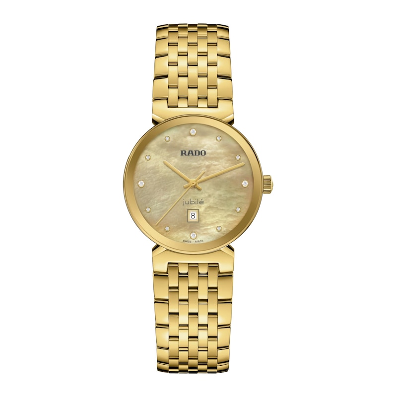 Rado Florence Ladies' Diamond & Gold-Tone Stainless Steel Watch