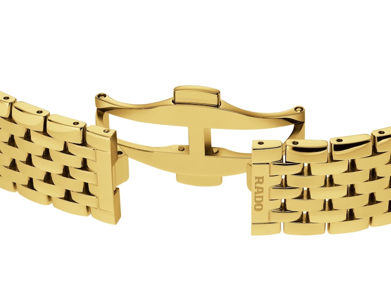 Rado Florence Men's Diamond Dial & Gold-Tone PVD Bracelet Watch