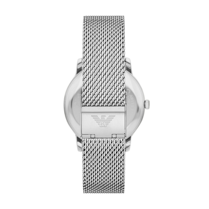 Main Image 2 of Emporio Armani Green Dial & Mesh Stainless Steel Bracelet Watch