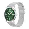 Thumbnail Image 4 of Emporio Armani Green Dial & Mesh Stainless Steel Bracelet Watch