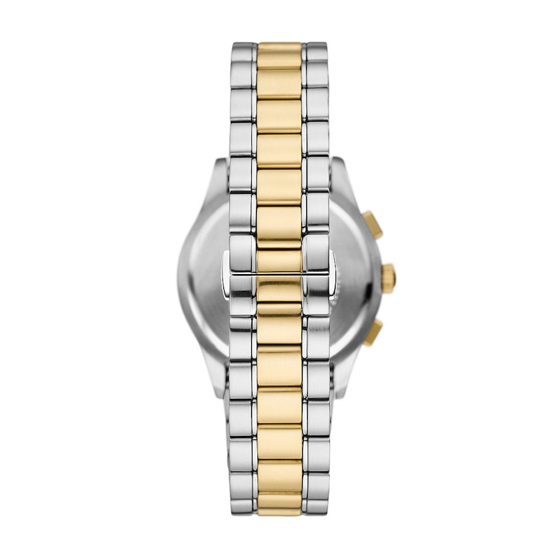 Emporio Armani Blue Dial & Two-Tone Bracelet Watch