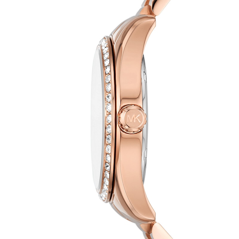 Main Image 3 of Michael Kors Lexington Rose Gold Tone Crystal Watch, Bracelet & Earring Giftset