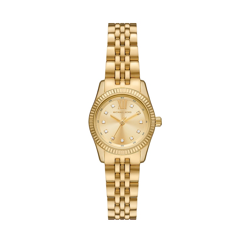 Michael Kors Lexington Ladies' Gold-Tone Stainless Steel Bracelet Watch