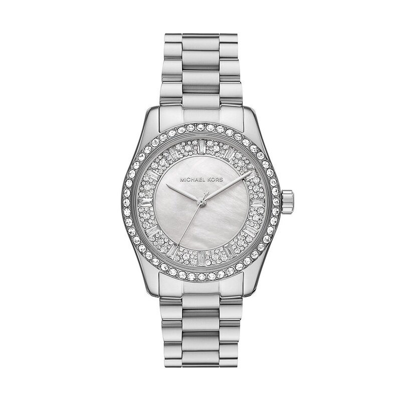 Michael Kors Lexington Ladies' Crystal Stainless Steel Watch