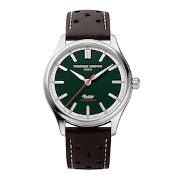 Frederique Constant Classics British Racing Green Dial & Leather Watch