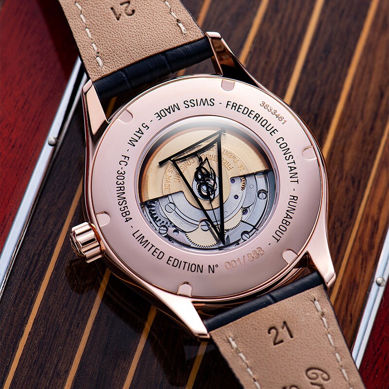 Main Image 4 of Frederique Constant Classics Black Leather Strap Limited Edition Watch