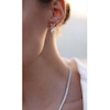 Thumbnail Image 1 of CARAT* LONDON Jasmine Sterling Silver & Round Cubic Zirconia Drop Earrings