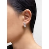 Thumbnail Image 2 of CARAT* LONDON Jasmine Sterling Silver & Round Cubic Zirconia Drop Earrings