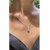 Thumbnail Image 1 of CARAT* LONDON Jasmine Sterling Silver & Round CZ Pendant Necklace