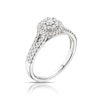 Thumbnail Image 2 of Platinum 0.50ct Diamond Round Cut Double Halo Ring
