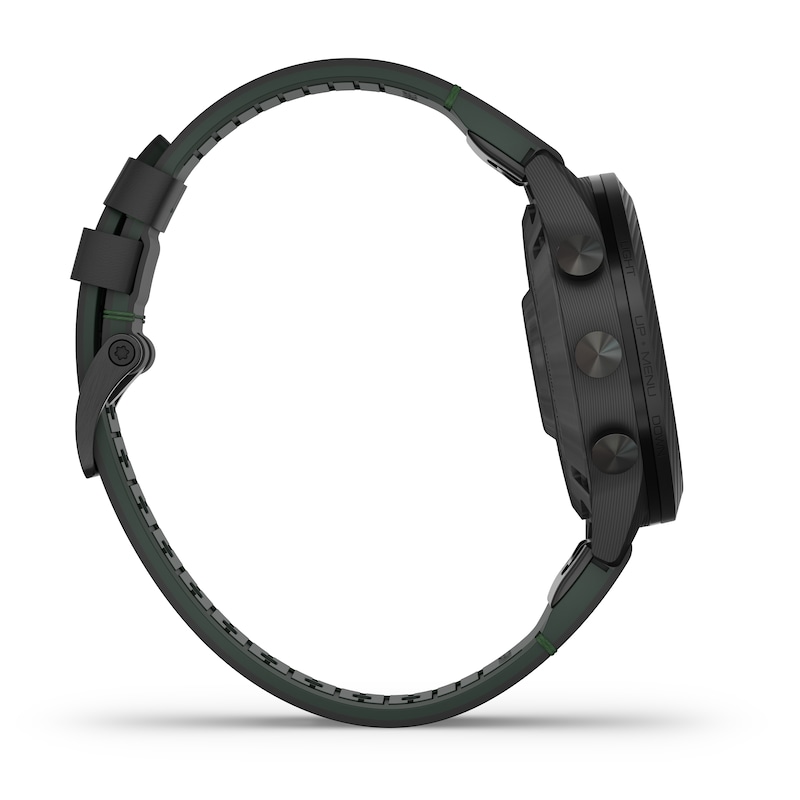 Main Image 4 of Garmin Marq Golfer (Gen 2) Black Leather & Rubber Carbon Edition Smartwatch