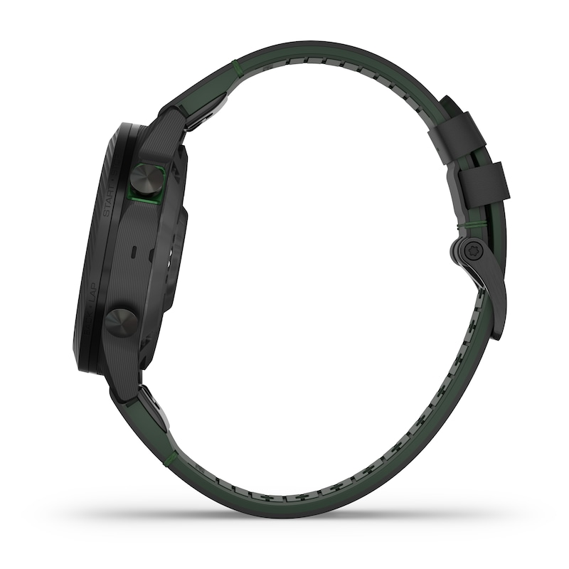 Main Image 5 of Garmin Marq Golfer (Gen 2) Black Leather & Rubber Carbon Edition Smartwatch