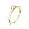Thumbnail Image 2 of Engagement Ring 18ct Yellow Gold 0.25ct Diamond Round Solitaire Ring
