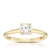 14ct Yellow Gold 0.50ct Diamond Round Cut Solitaire Ring