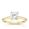 Thumbnail Image 1 of Engagement Ring 14ct Yellow Gold Round Cut Solitaire 1ct Diamond Ring
