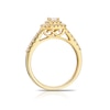 Thumbnail Image 2 of 18ct Yellow Gold 0.50ct Total Diamond Princess Cut Double Halo Ring