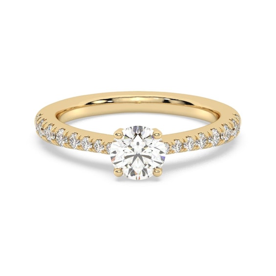 Origin 18ct Yellow Gold 1ct Total Diamond Round Cut Solitair