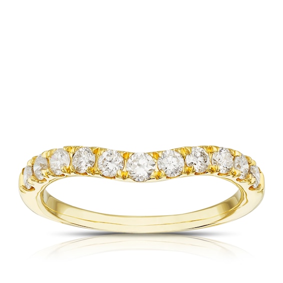 Origin 18ct Yellow Gold 0.50ct Diamond Wishbone Eternity Ring
