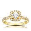 Thumbnail Image 0 of Origin 18ct Yellow Gold 1ct Total Diamond Round Cut Halo Ring