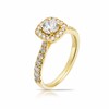 Thumbnail Image 1 of Origin 18ct Yellow Gold 1ct Total Diamond Round Cut Halo Ring