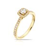 Thumbnail Image 1 of Origin 18ct Yellow Gold 0.50ct Diamond Round Cut Halo Ring