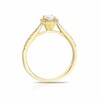 Thumbnail Image 2 of Origin 18ct Yellow Gold 0.50ct Diamond Oval Cut Halo Ring