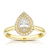 Thumbnail Image 0 of Origin 18ct Yellow Gold 0.50ct Diamond Pear Shaped Halo Ring