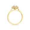 Thumbnail Image 2 of Origin 18ct Yellow Gold 0.50ct Diamond Pear Shaped Halo Ring