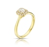 Thumbnail Image 1 of Origin 18ct Yellow Gold 0.50ct Diamond Emerald Cut Halo Ring