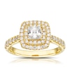 Thumbnail Image 0 of Origin 18ct Yellow Gold 1ct Diamond Princess Cut Halo Ring