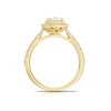 Thumbnail Image 2 of Origin 18ct Yellow Gold 0.75ct Diamond Princess Cut Halo Ring