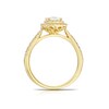 Thumbnail Image 2 of Origin 18ct Yellow Gold 0.75ct Diamond Princess Cut Halo Ring