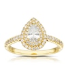 Thumbnail Image 0 of Origin 18ct Yellow Gold 0.75ct Diamond Pear Shaped Halo Ring
