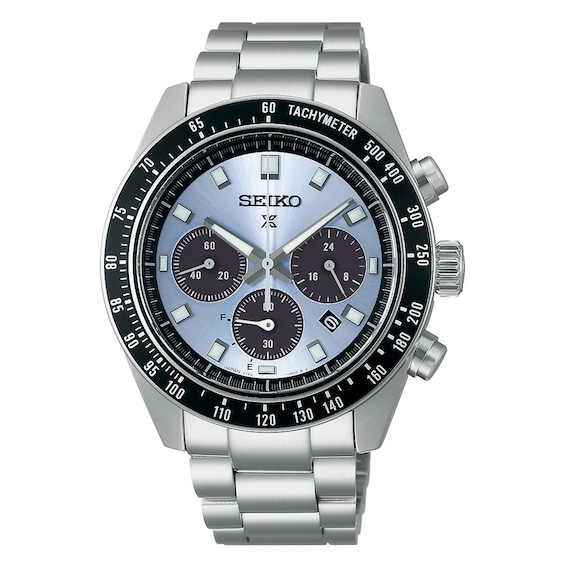 Seiko Mens Prospex Crystal Trophy Blue Chronograph Dial